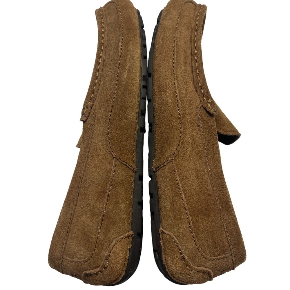 UGG Tan Faux Shearling‎ Lined Alder Suede Slippers - Picture 4 of 9